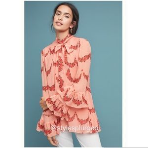 NWT⭐️TopRated⭐️ANTHRO Nikasha Bishop Blouse size M